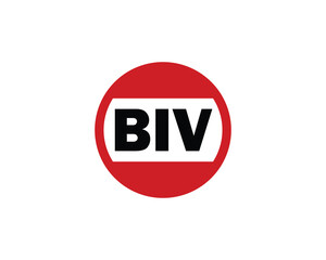 BIV logo design vector template. BIV