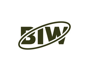 BIW logo design vector template. BIW