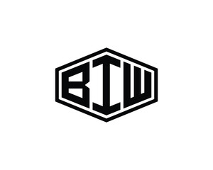 BIW logo design vector template. BIW
