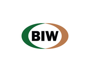BIW logo design vector template. BIW