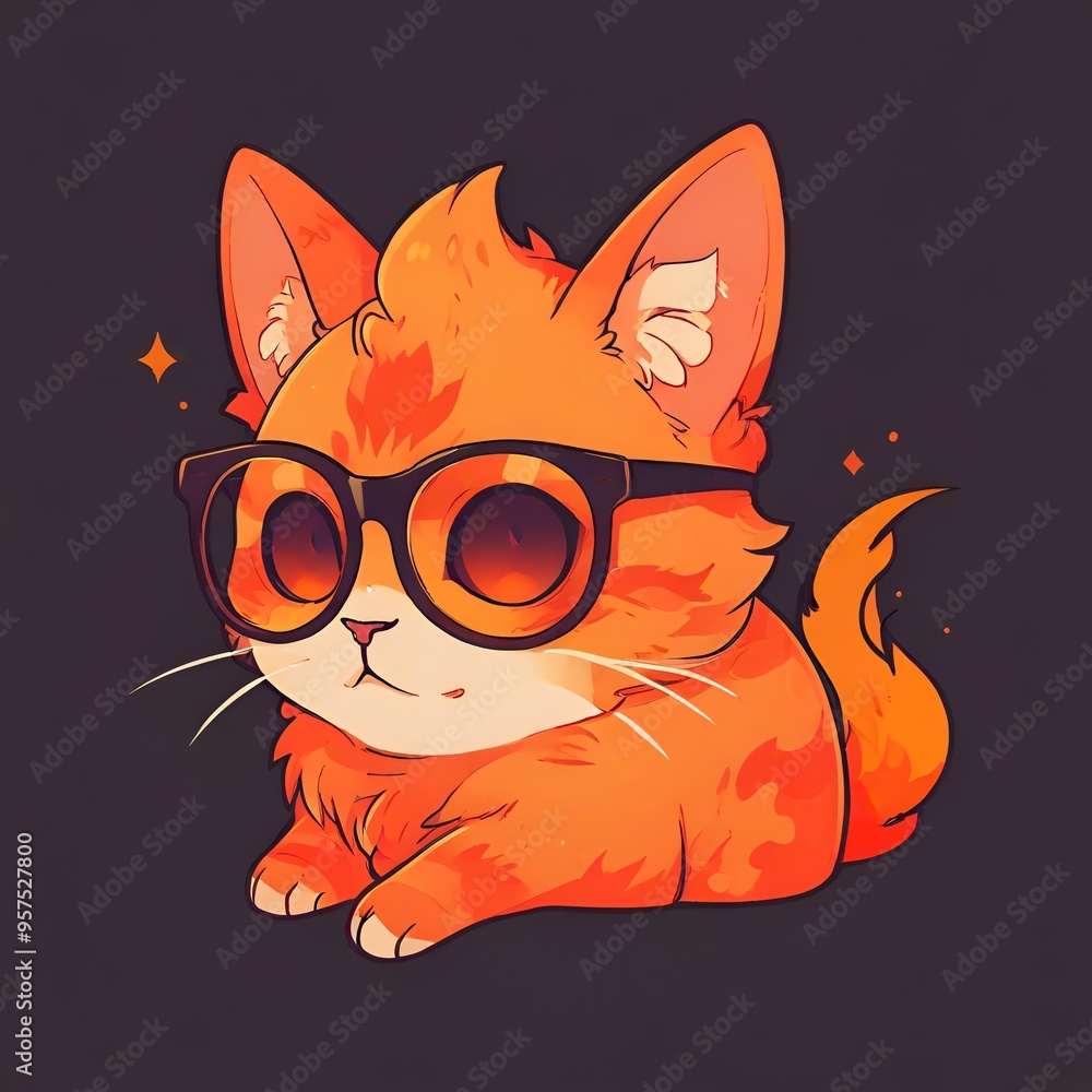 Canvas Prints cool cat with sunglasses