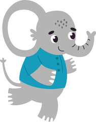 Running Elephant Character