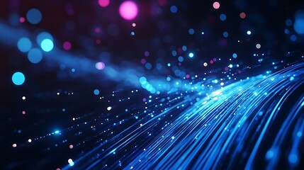 Abstract Blue and Pink Bokeh Background