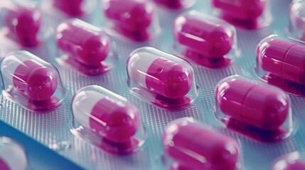 Antibiotic Resistance Crisis: A Closeup of Pink and White Capsule Medications