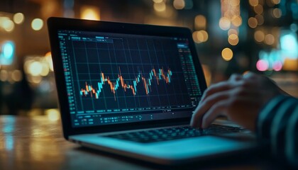 Businessman analyzing crypto exchange interface for investment strategies and financial growth