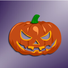 JACK LANTERN children's mask in papers style