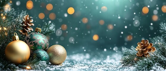 Obraz premium Simple abstract Christmas background, minimalist design.