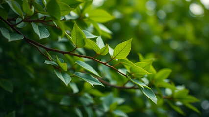 Green Leaves background wallpaper