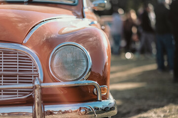 Automóvil antiguo de cerca