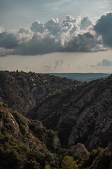 clouds over the mountains