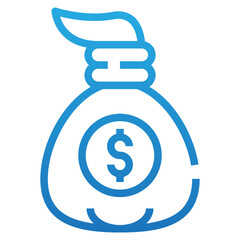 Money Bag Icon Illustration