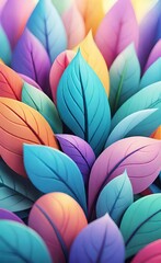 Naklejka premium background with leaves