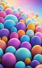colorful easter eggs