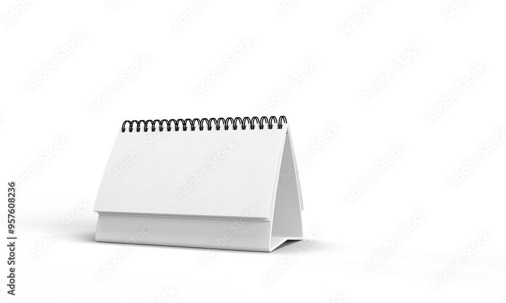 Poster calendar white isolated background object mockup design event template blank busienss paper page rem