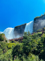 waterfall in the mountains
