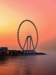 Dubai Eye Photo - Wheel Landmark at Sunset