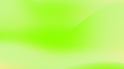 Gradient blur wavy green yellow abstract background