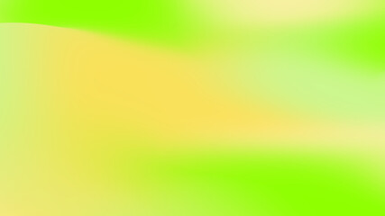 Gradient blur wavy green yellow abstract background