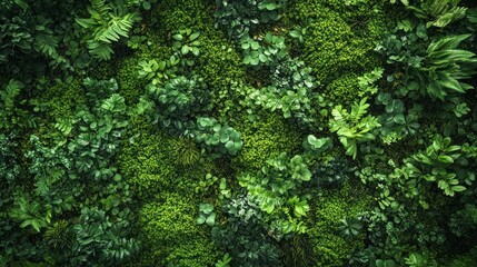 Green Wall - Lush Vegetation