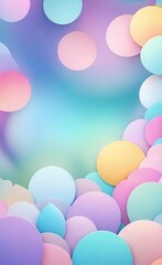 balloons on sky background
