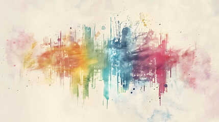 Faded Typography Watercolor vintage background