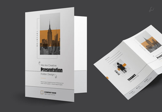 Corporate Presentation Folder Template