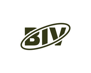 BIV logo design vector template. BIV