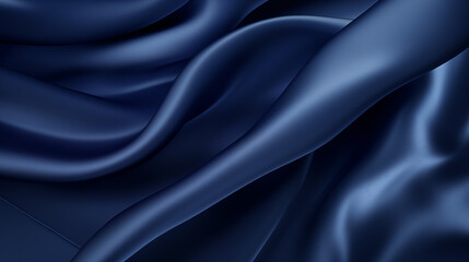 Obraz premium Dark Blue Velvet Satin Fabric Texture Background