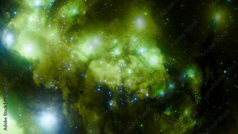 Canvas Prints fantasy universe nebula with stars and cosmic clouds