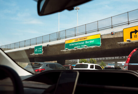 Driving Across the US Border 