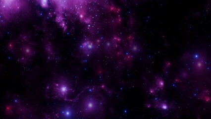 Spectacular Cosmic Nebula in Vivid Colors with Stars