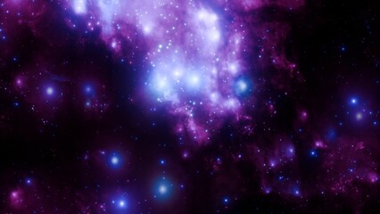 Dazzling Star-Filled Nebula in Outer Space – Space Background