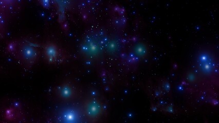 Obraz premium Cosmic Starry Nebula Background – Vivid Space Landscape