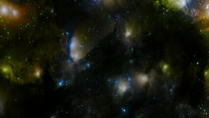 Fototapeta premium Colorful Nebula Galaxy and Stars – Dreamy Space Scene