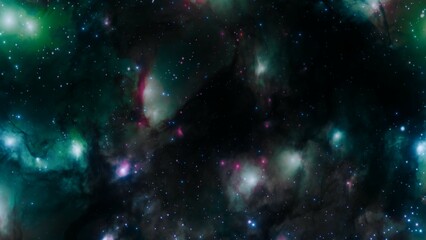 Dazzling Star-Filled Nebula in Outer Space – Space Background