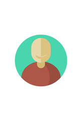 simple person profile icon. fun person icon