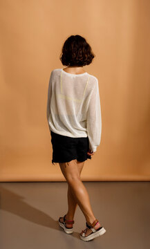 full body back view portrait