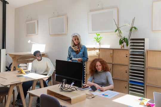 Professional Business Team In Modern Office