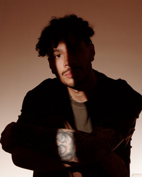 Man with tattoo