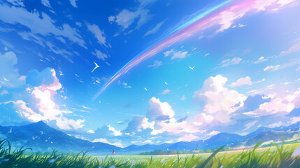 Fototapeta premium 晴天の空