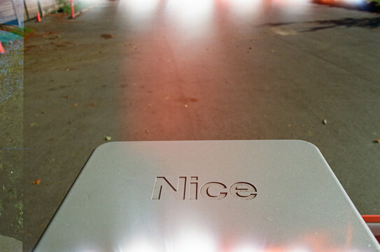 Nice Typography on Outdoor Surface with Light Effects