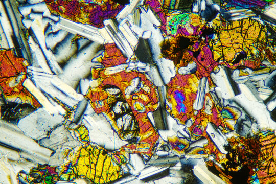 Micrograph of cabbro texture