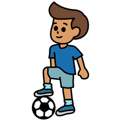 Cartoon Soccer Player