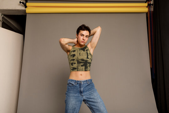 fashion queer model portrait