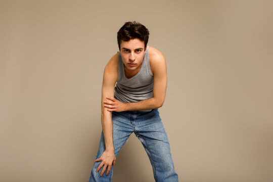 transgender man studio portrait
