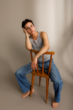 young attractive  man portrait