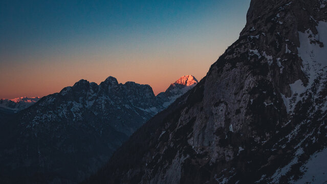 Slovenian national park Triglav. 
