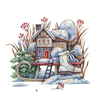 Cozy January house