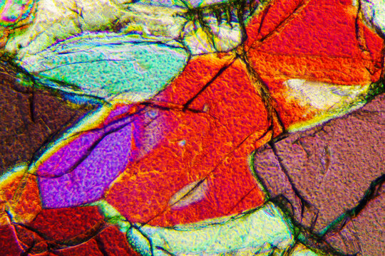 Micrograph of peridotite