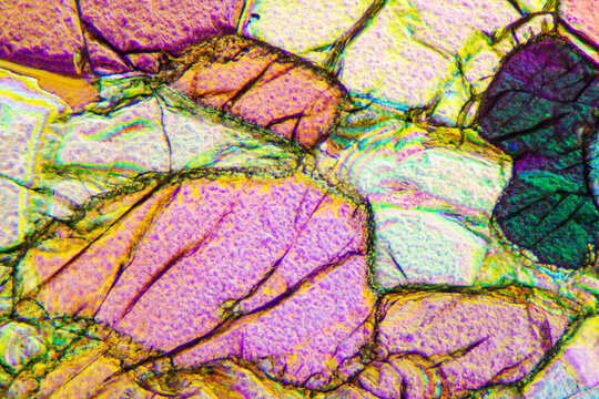 Micrograph of peridotite